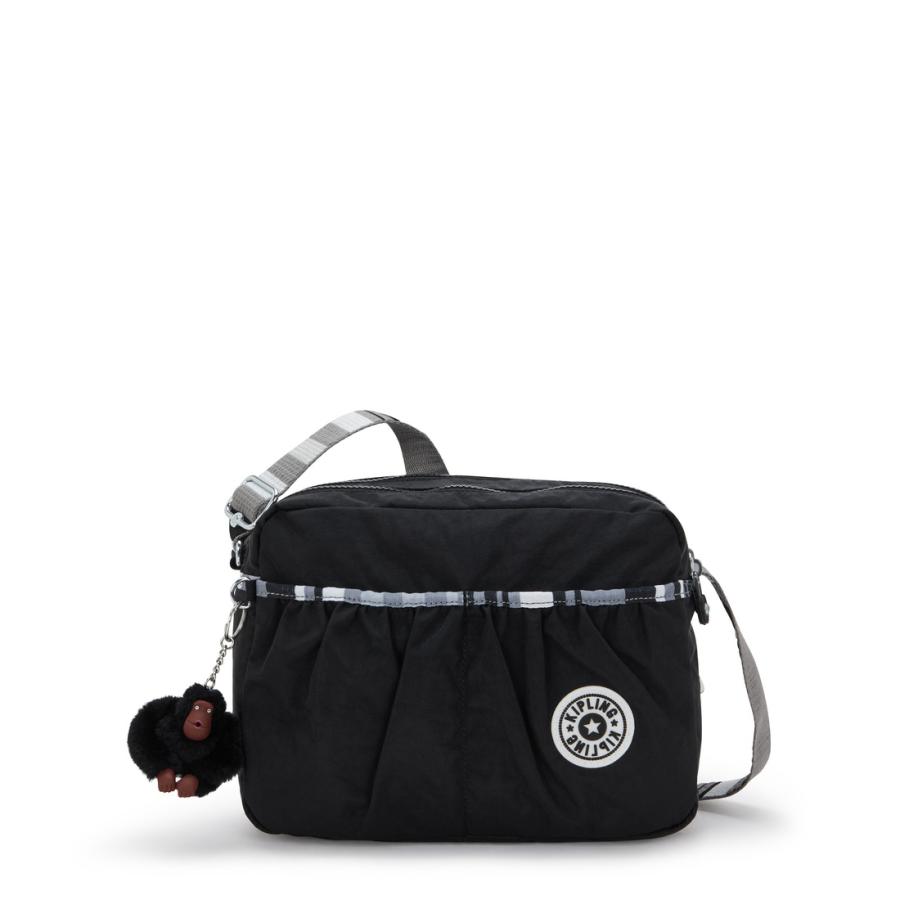 キプリング 公式 ショルダーバッグ AILEEN(Retro Black Str) アイレーン(レトロブラックストライプ) KI81549MF ベーシック コレクション | kipling