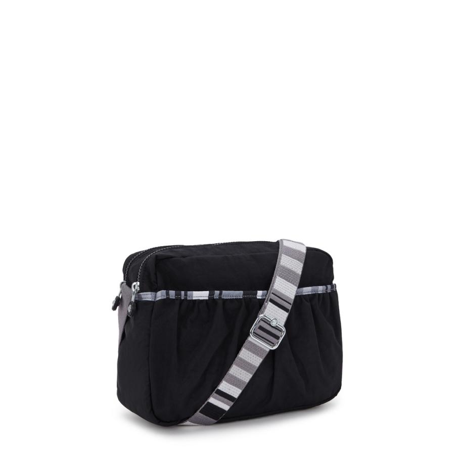 キプリング 公式 ショルダーバッグ AILEEN(Retro Black Str) アイレーン(レトロブラックストライプ) KI81549MF ベーシック コレクション | kipling | 01