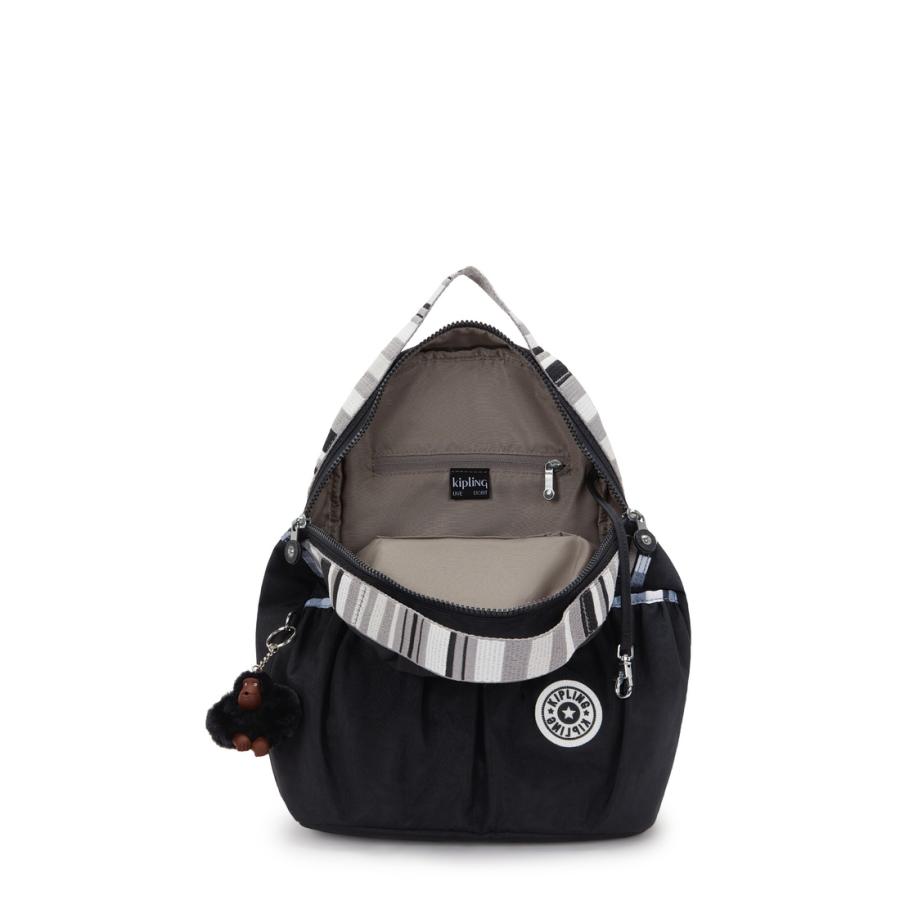 キプリング 公式 リュック バックパック NOONEY(Retro Black Str) ノーニー(レトロブラックストライプ) KI81699MF ベーシック コレクション | kipling | 02