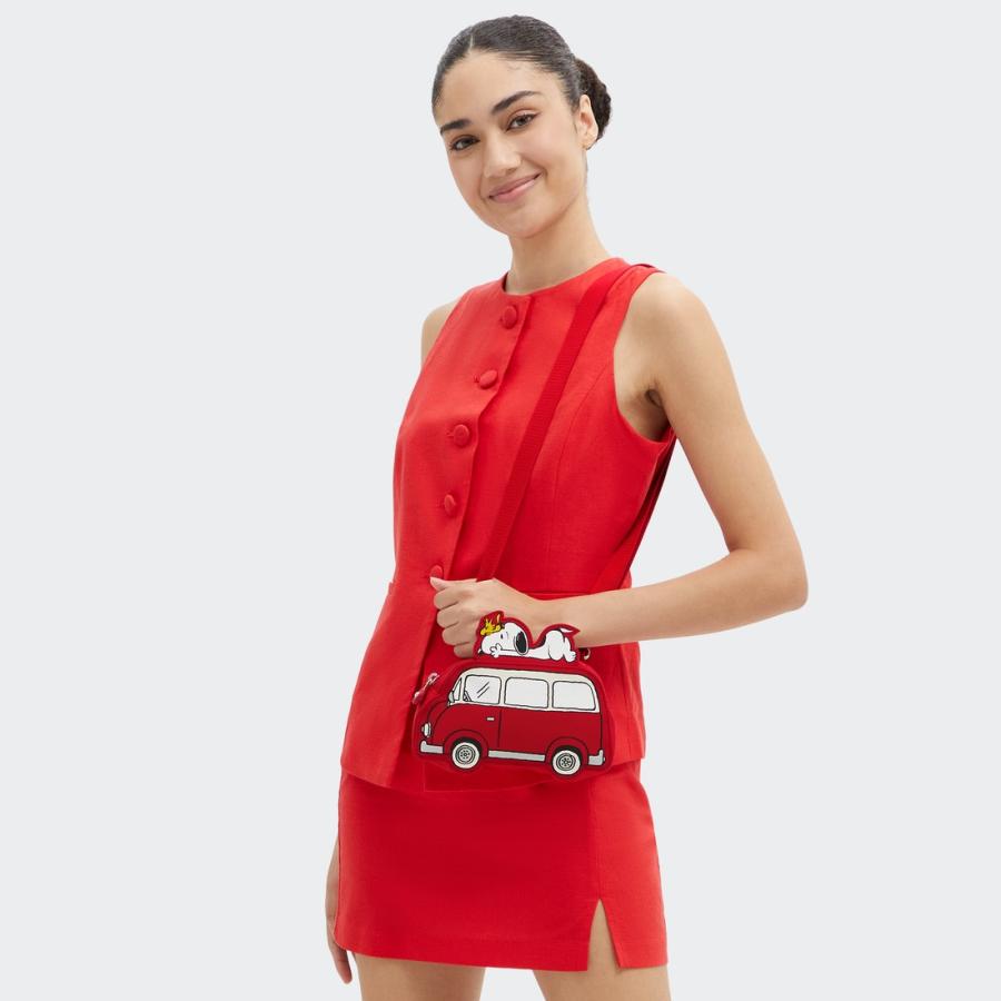 キプリング 公式 ショルダーバッグ VAN BAG(Restless Red) KIPLING X PEANUTS バンバッグ(レストレスレッド) KI98264RR スヌーピー | kipling | 05