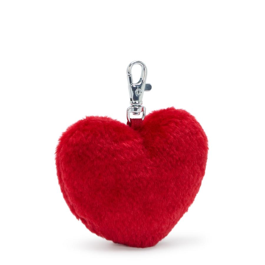 キプリング 公式 アクセサリー FURRY HEART CHARM(Red Rouge) ファーリーハートチャーム(レッドルージュ) KI9863Z33 STYLE IT コレクション | kipling | 01