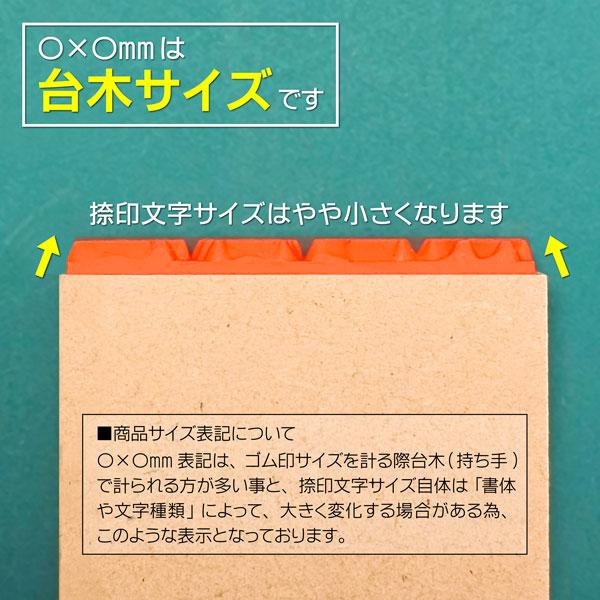 送料無料 ゴム印 1行印 オーダー 7×7~100mmサイズ ポスト便限定 文字