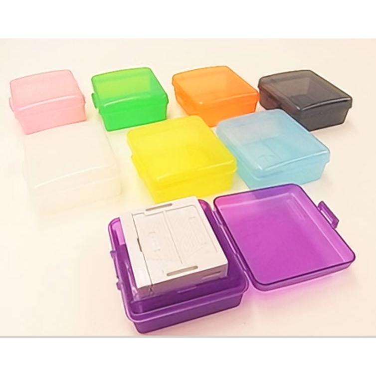 アドレスケース 親子印 ゴム印収納透明ケース 分割ゴム印・住所印等用