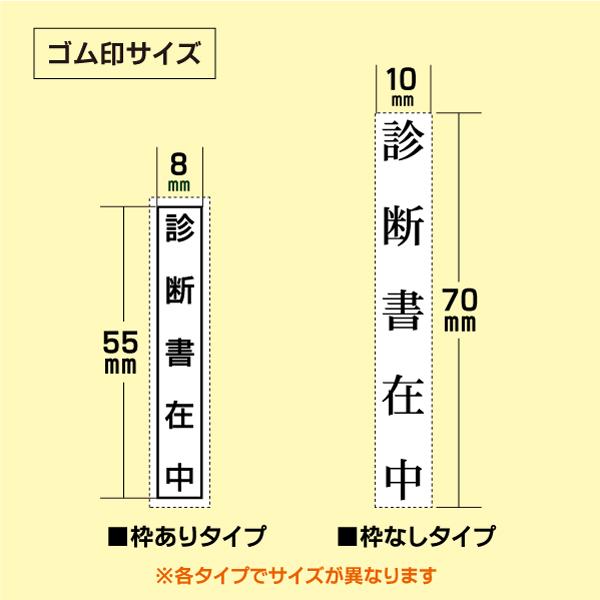 医療系在中ゴム印 診療医療情報提供書 看護サマリー 紹介状 診断書 枠