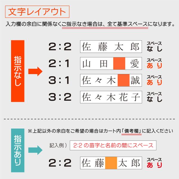 送料無料 氏名ゴム印 格安 一行オーダー印 6×25mm 30mmサイズ お名前スタンプ  文字約13pt まとめ買い 会社 学校 入学｜kippo｜05