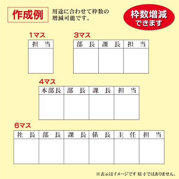 決裁用枠付ゴム印 18mmタイプ 稟議 回覧印 承認印 1マスから最大10マス はんこ : はんこ屋吉報堂Yahoo!店 - 通販 ...
