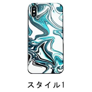 iPhoneケース マーブル柄ケース 大理石風 シリコン ボタン凸仕様 ストラップホール付 iPhoneXS/iPhoneXR/iPhoneXSMAX対応 TP｜kira-bsmile-shop｜02