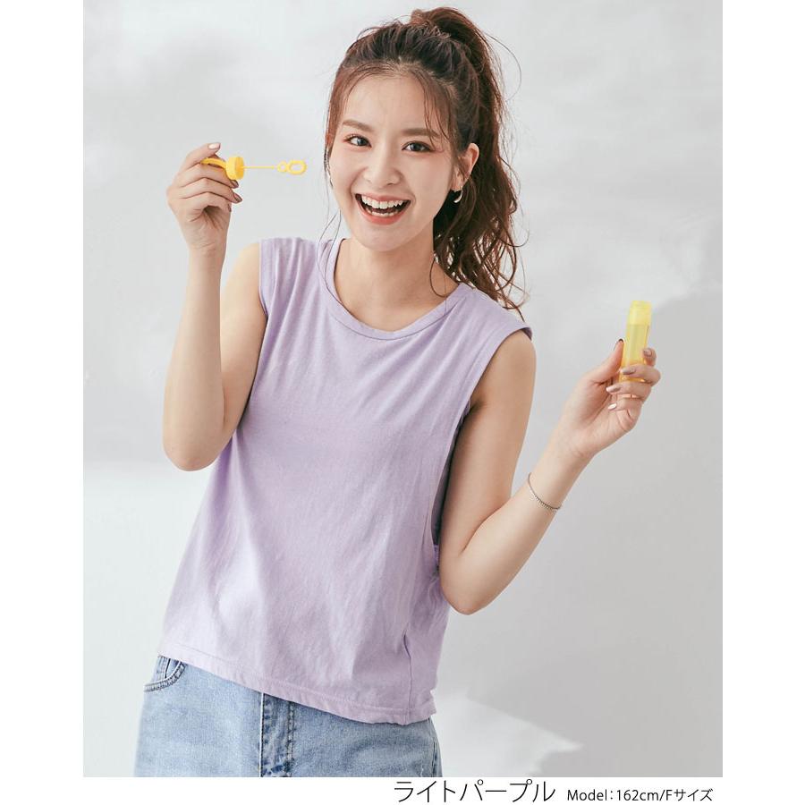 カットソー Tシャツ 春 夏 ノースリーブ タンクトップ レイヤード 重ね着風 2枚仕立て 2枚重ね カジュアル シンプル レディース トップス 無地 着回し 5 Jkd0037 Kirakirashop By Kg Market 通販 Yahoo ショッピング