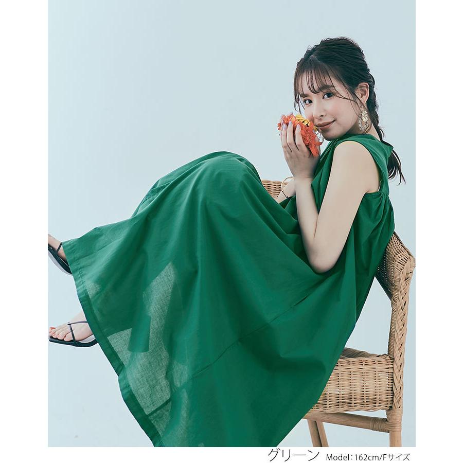 シャツワンピース ギャザーワンピース 春夏 Aライン レディース ノースリーブ 袖なし 前開き 前ボタン ミモレ丈 ロングジレ ジレワンピース カジュアル 6 Jnp0062 Kirakirashop By Kg Market 通販 Yahoo ショッピング