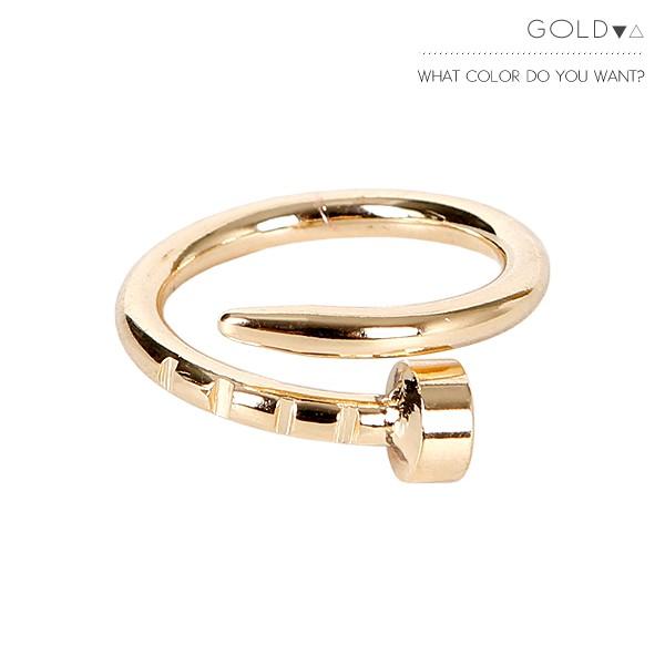 レディース 小物 アクセサリー ジュエリー リング 指輪 メタル ネジ 13号 モダン おしゃれ シンプル 可愛い クール カジュアル 大人 ゴールド シルバー 2 Kgf0146 Kirakirashop By Kg Market 通販 Yahoo ショッピング