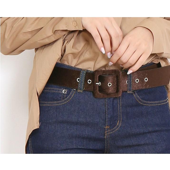 ベルト 春夏 レディース 小物 アクセサリー ファッション雑貨 ベロア サークル スクエア 春 ベルトコーデ ブラック ベージュ ブラウン 8 Lag0062 Kirakirashop By Kg Market 通販 Yahoo ショッピング