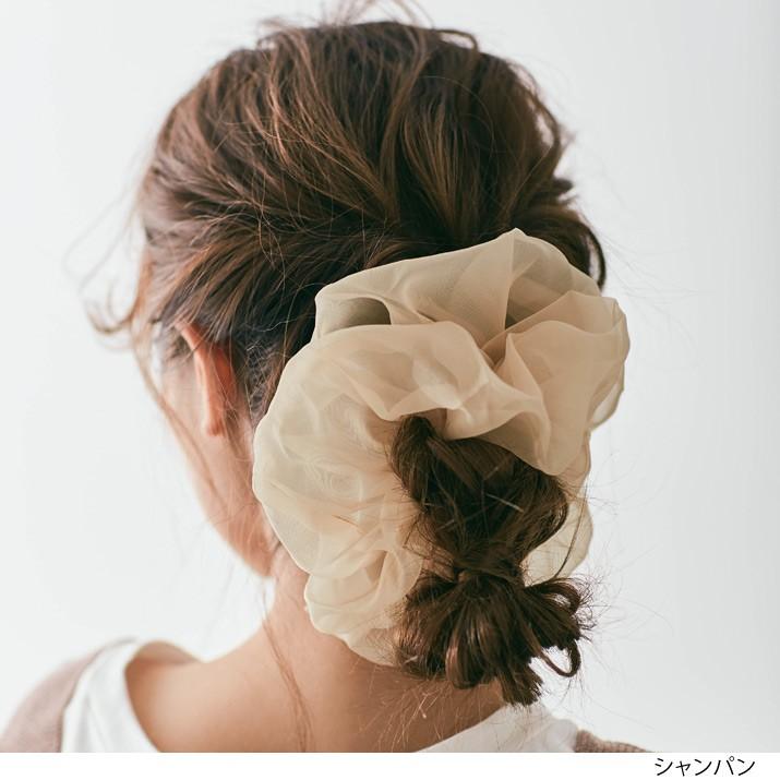 ヘアアクセサリー ヘアゴム シュシュ 春夏 レディース 雑貨 ボリューム オーガンジー シースルー シアー チュール 透け感 大きめ 大きい シンプル 無地 3 Lag0128 Kirakirashop By Kg Market 通販 Yahoo ショッピング