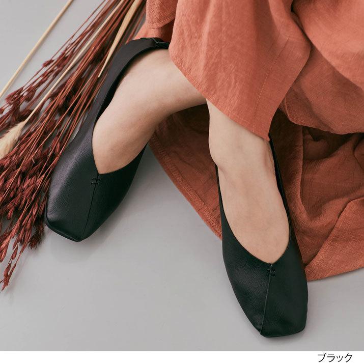 フラットシューズ 春夏 フラットパンプス レディース 小物 靴 バレエシューズ バブーシュ ぺたんこ ヒールなし スクエアトゥ Vカット エコレザー柔らかい Las0060 Kirakirashop By Kg Market 通販 Yahoo ショッピング