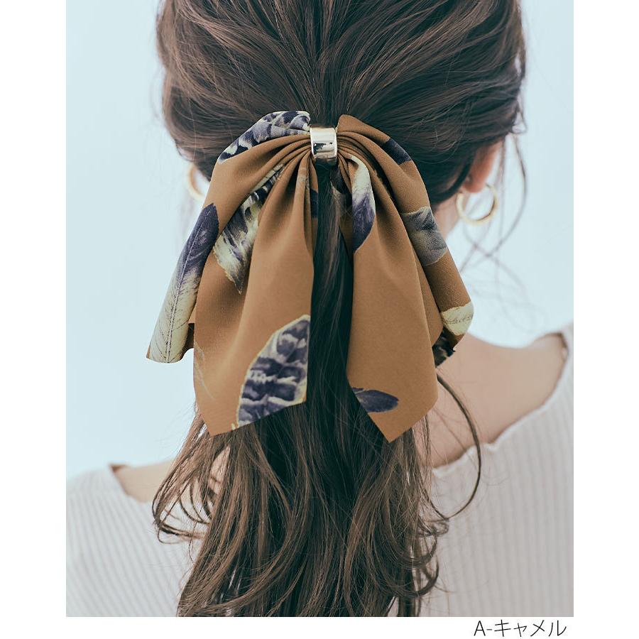 レディース 小物 ヘアアクセサリー ヘアゴム スカーフリボン ボリュームリボン スカーフリング 総柄 ペイズリー柄 花柄 ストライプ柄 ニュアンス感 5 Swt0009 Kirakirashop By Kg Market 通販 Yahoo ショッピング