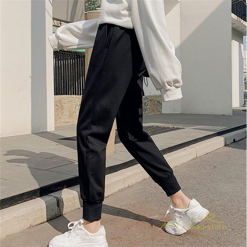 ジョガーパンツ ロング丈 レディース サルエル カジュアル 無地 ファッション 薄手 ウエストリボン 長ズボン 運動着 スポーツウェア スウェット 春秋 コーデ f きらぼし壱番屋 通販 Yahoo ショッピング