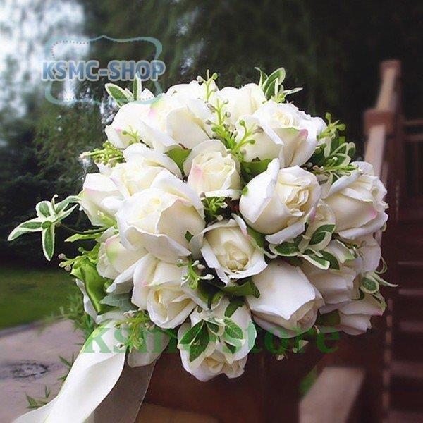 790円 新作ウエア ウエディングブーケ ブートニア 安い 結婚式 ウェディングブーケ 手作り 花嫁 アレンジメント 披露宴 ウェディング用 造花 ブライダルブーケ