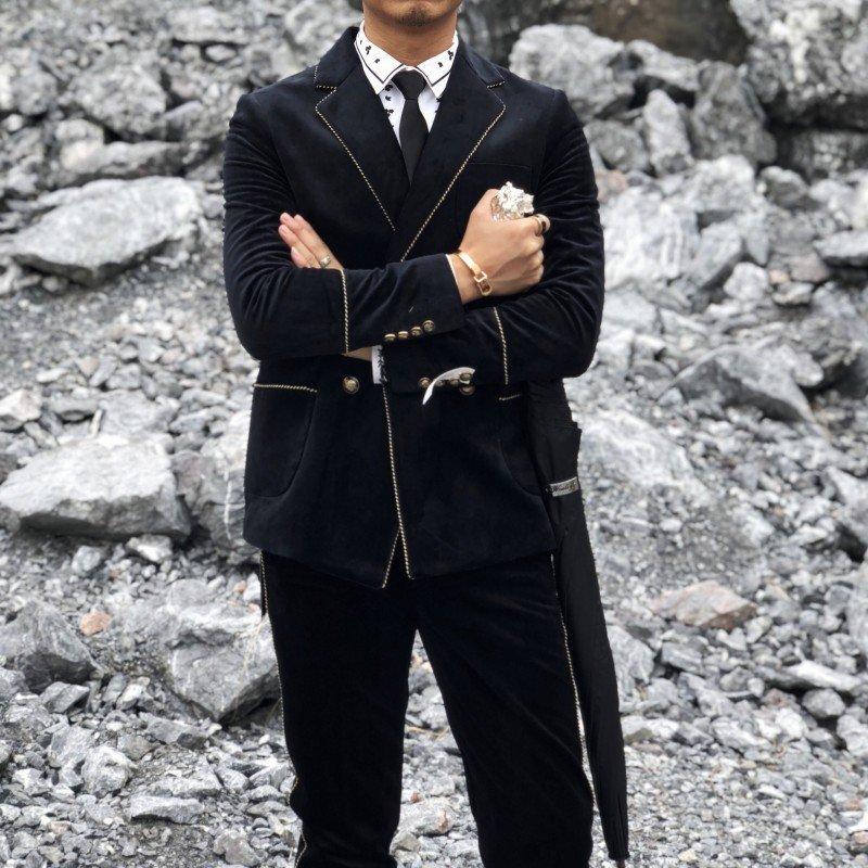 一部予約販売中 Gospy メンズ コート 綿ジャケット パンツ スーツ 防寒防風 秋冬新作 美品 紳士 結婚式 ビジネス 商談 出勤 上下セット Gestoci Ci