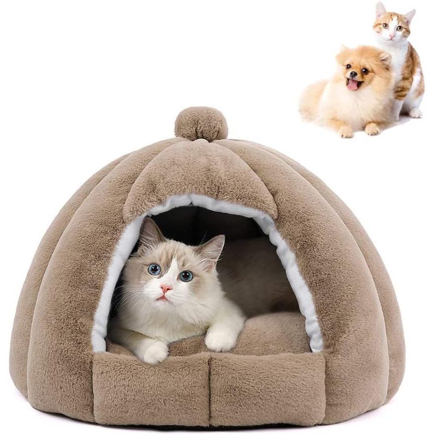 猫ハウス 冬 猫用ベッド 猫 ドーム型 ベッド 犬小屋 可愛い 柔らか 水洗え