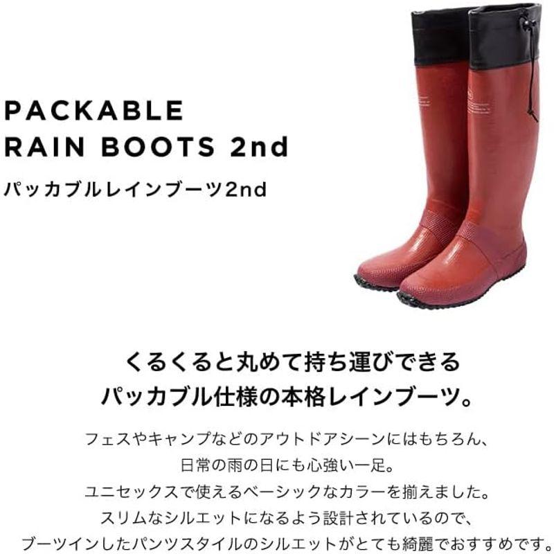 2022KiU 折りたたみ 防水 低反発ソール 収納袋付き ユニセックス メンズ レディース 長靴 パッカブルレインブーツ 2nd ブラウン｜kirakira-cyura-shop2｜06