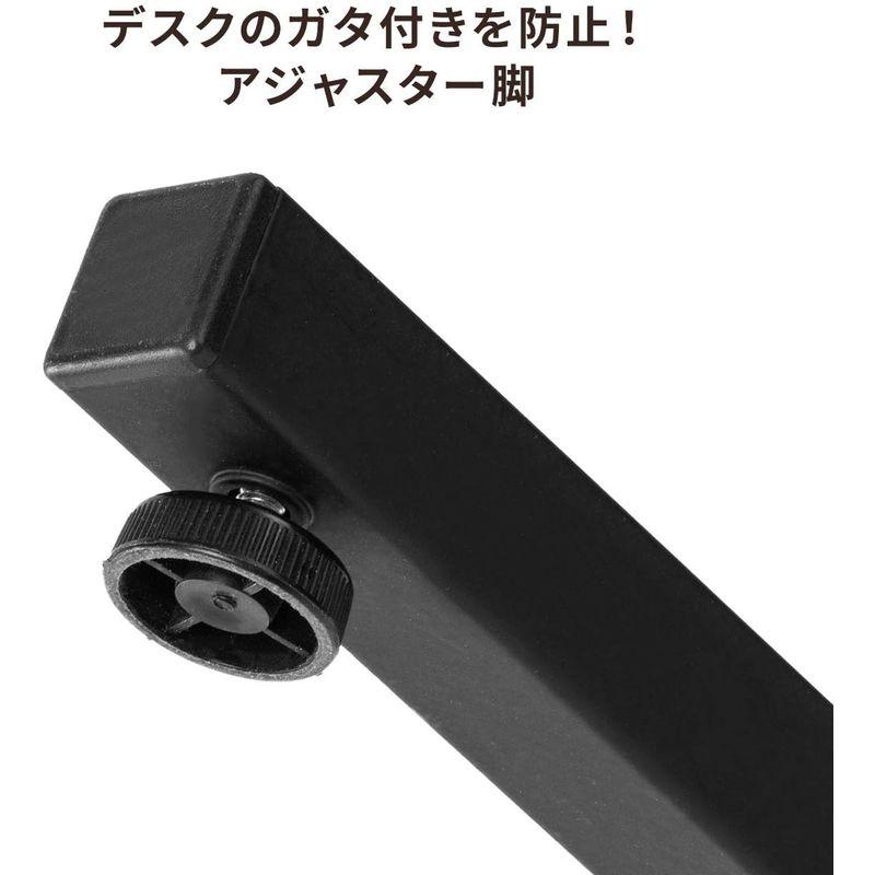 サンワダイレクト ローデスク 3段階高さ調整 幅95cm×奥行45cm ケーブル配線口 タップ受け ブラウン 100-DESKL009M｜kirakira-cyura-shop2｜10