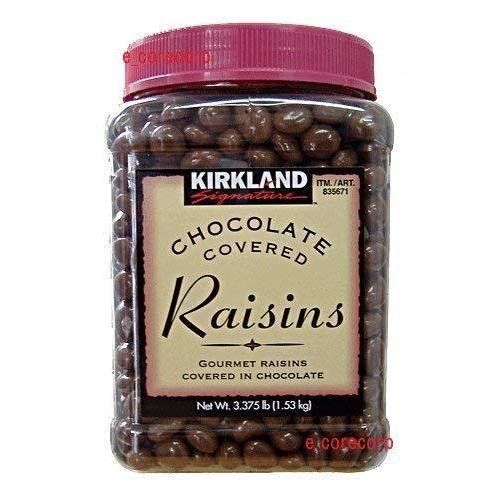 KIRKLAND(カークランド) シグネチャー チョコレートレーズン 1530g Chocolate Raisins 1.53kg｜kirakira-cyura-shop｜02