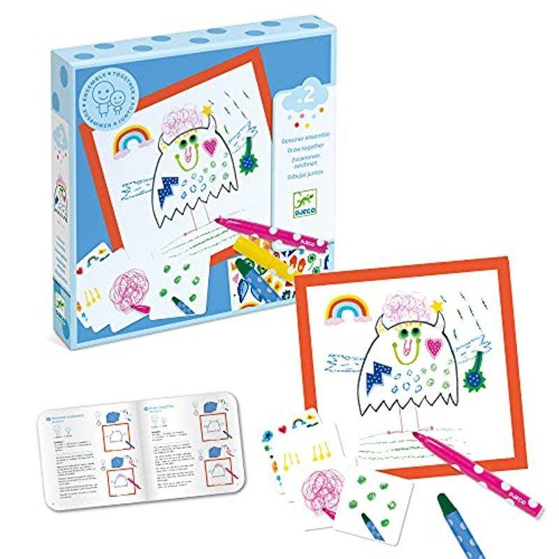 お絵描き セット 簡単 ゲーム イラスト モンスター 知育玩具 おもちゃ 男の子 女の子 2歳 幼児 プレゼント おしゃれ Djeco Kirakira工房 通販 Yahoo ショッピング