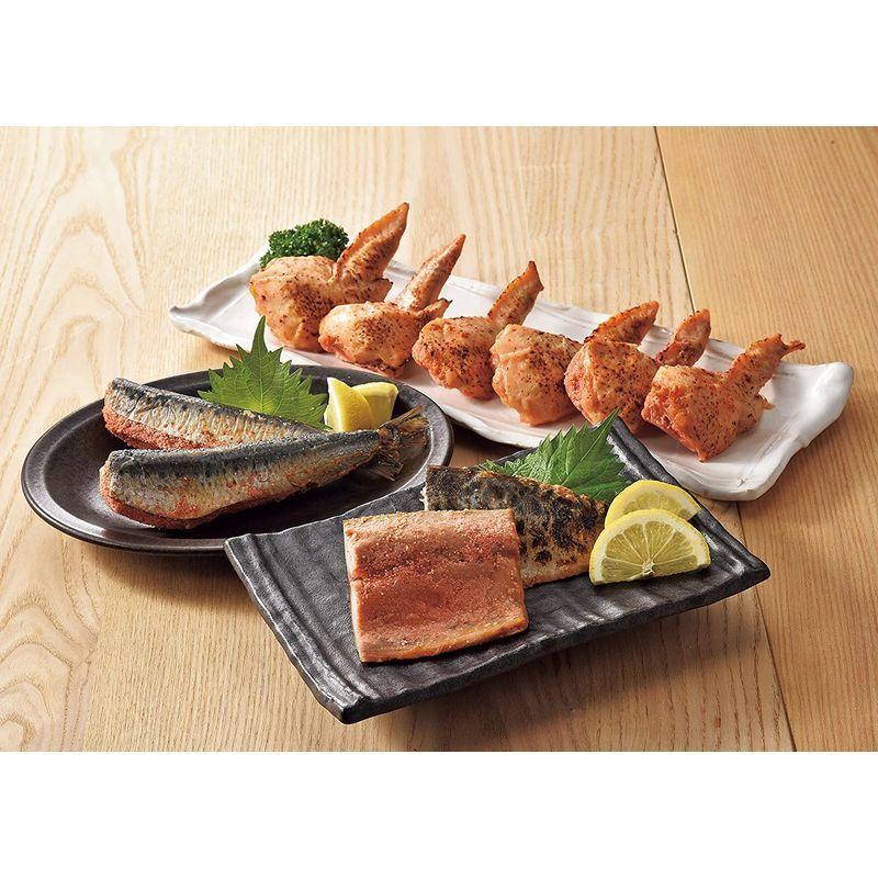 渋谷水産 焼旨明太セット いわし イワシ さば サバ 手羽先 明太子 北海道 お取り寄せ 干物 薫製 Www Mantraman Com Mx