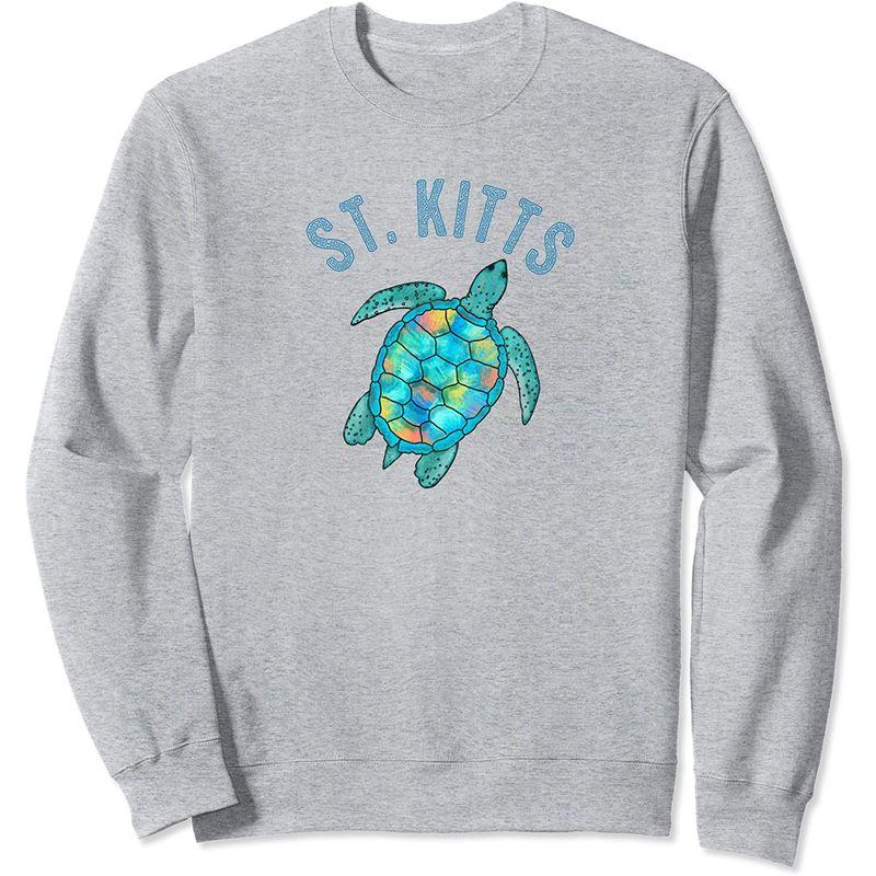 半額sale St Kitts ビーチデザイン ウミガメイラストギフト トレーナー トレーナー Miniauto Com Ar