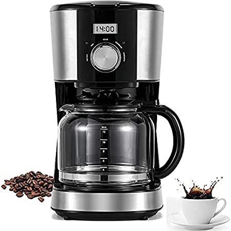 特別価格12 Cups Coffeemaker Coffee Reusable Maker With Reusable Filter Programmable Coffee きらきら本舗