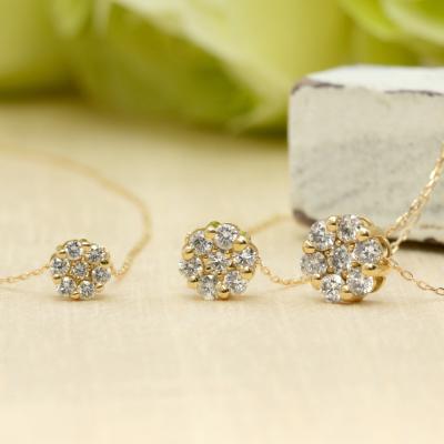 0.30ct】大粒ダイヤに見えるネックレス セブンスターネックレス