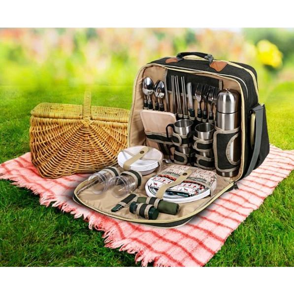 新しい豪華なピクニックバッグ屋外ポータブル多機能食器セット断熱バッグ :bq454:キラキラ市場 - 通販 - Yahoo!ショッピング
