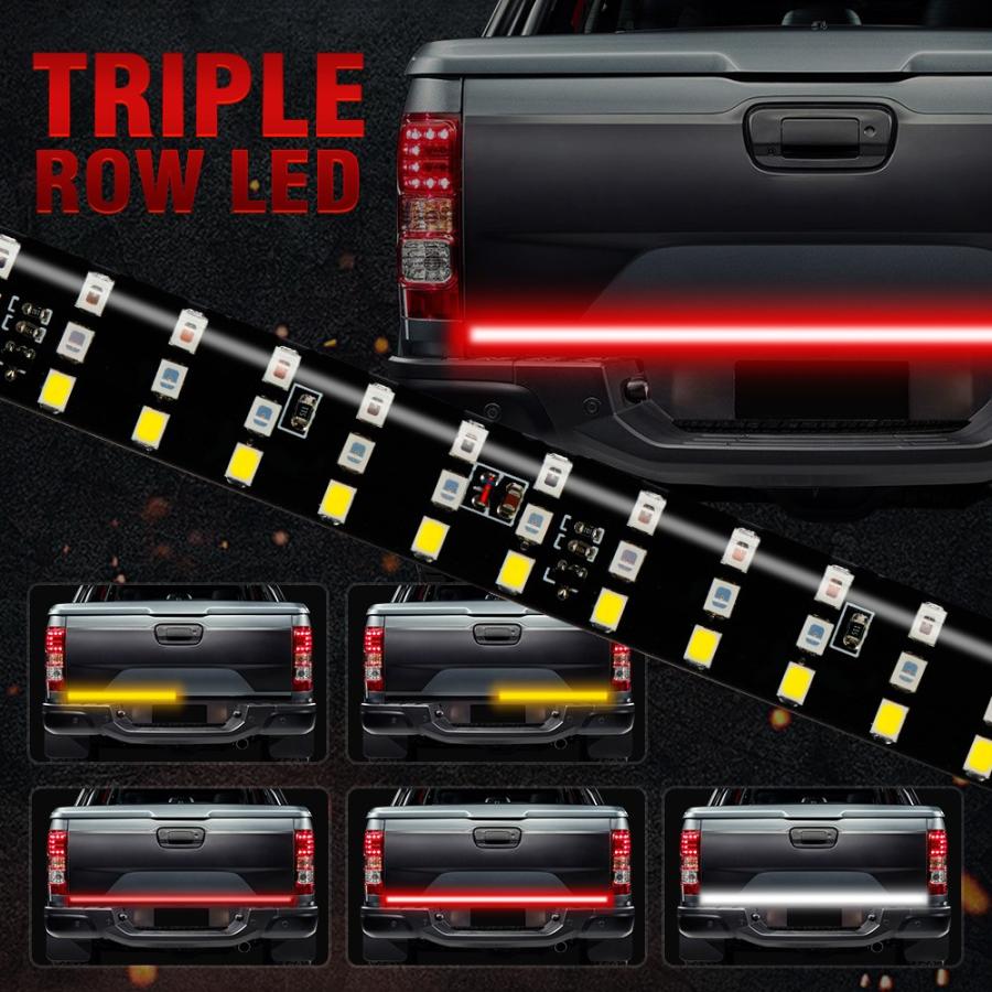 シーケンシャル 流れる Led テールゲートバー テールライト テールランプ ラム タンドラ シルバラード F150アバランチ ハマー アメ車 Bq616 キラキラ市場 通販 Yahoo ショッピング