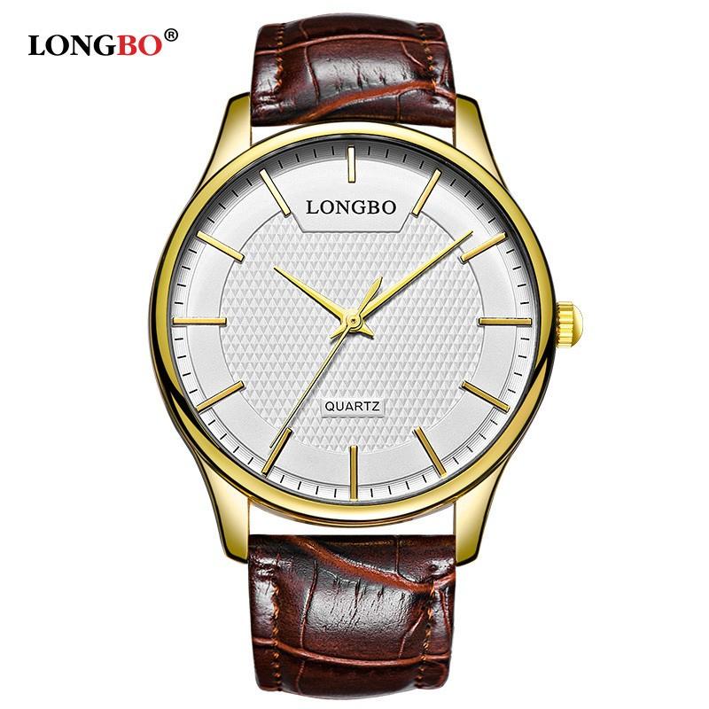 腕時計 メンズ レディース Longbo 海外ブランド 高級 革 レザーバンド カップル サイズ選択可 ゴールド白 Hcy219 キラキラ市場 通販 Yahoo ショッピング