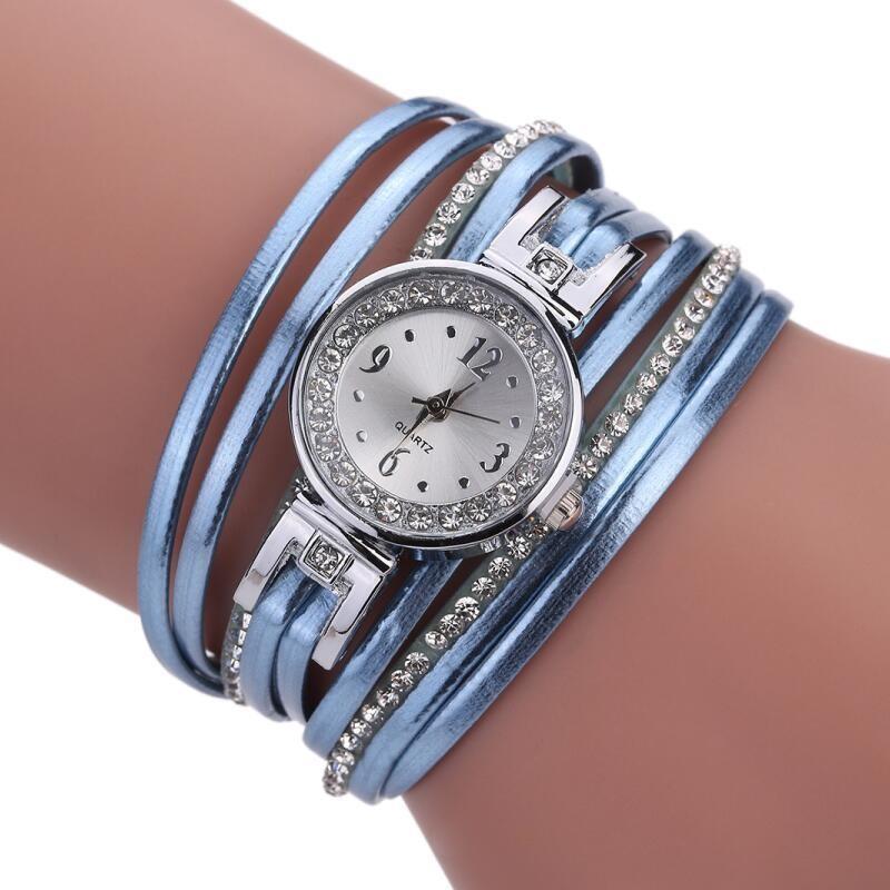 腕時計 レディース 海外ブランド 可愛い ラインストーン シルバー 選べる6色 ブレスレット クオーツ Hcy225 キラキラ市場 通販 Yahoo ショッピング