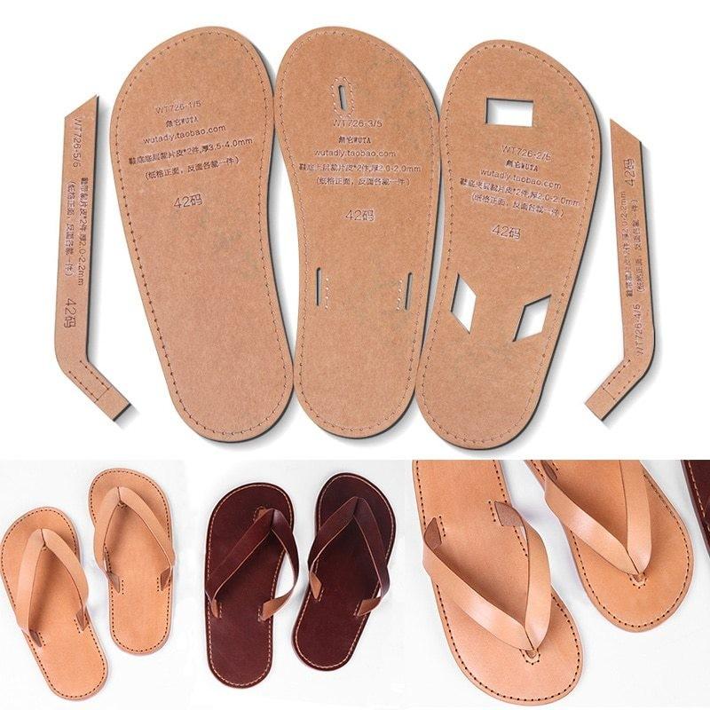 人気商品 レザークラフト サンダル テンプレート 型紙 ビーチサンダル 靴 スリッパ メンズ アクリル 革 Diy 革細工 Ll329d キラキラ市場 通販 Yahoo ショッピング