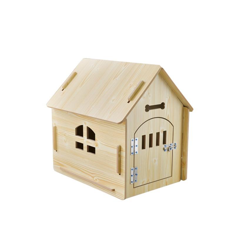 メール便送料無料 犬舎 猫舎 犬小屋 猫小屋 ペット屋 Pet House Diy組み立て 木製 ドア付き 室内屋外犬舎 猫舎 新品 4色 Lサイズ 代引不可 Hokkaidoizakaya Id
