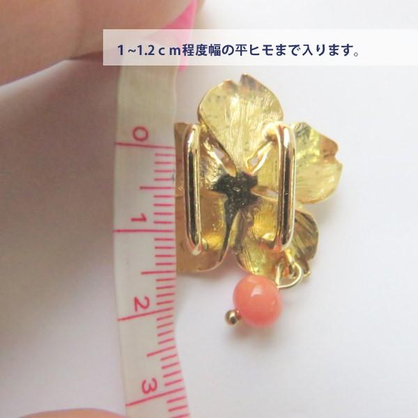 浴衣、着物に！桜のエポが美しい【日本製】帯留め☆帯飾り 