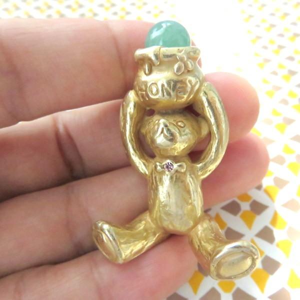 クマ　テディベア　彫像　オブジェ　置物　インテリア　工芸品　美術品　A1288 ベア くま ブラウン アイボリー クマ 熊 オブジェ 置物