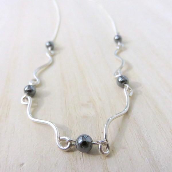 シルバー製 925 ペンダント ネックレス 天然石 手作り 日本製