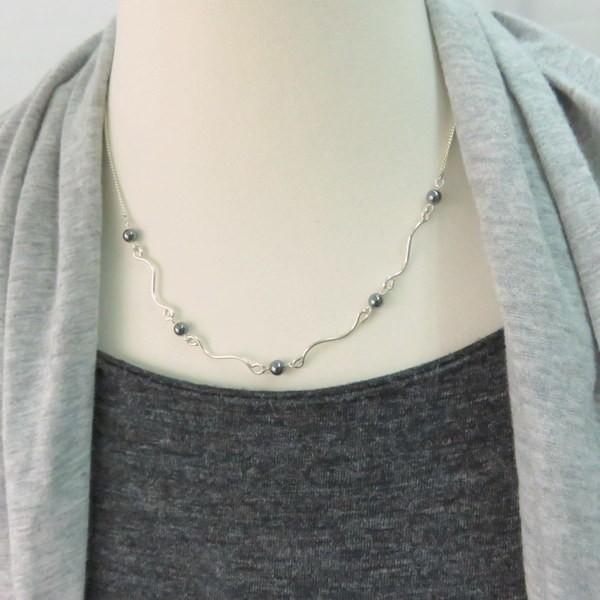 シルバー製 925 ペンダント ネックレス 天然石 手作り 日本製