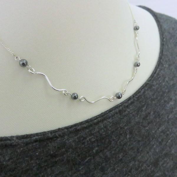 シルバー製 925 ペンダント ネックレス 天然石 手作り 日本製