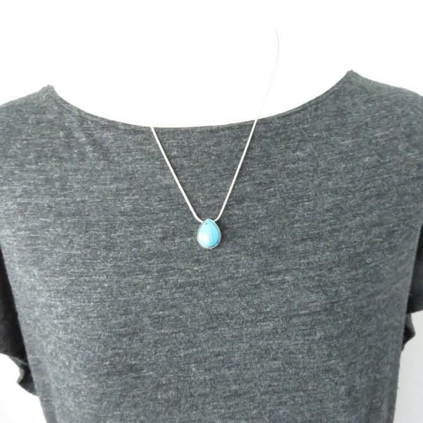 トライバルスタイル ターコイズ 骨 ペンダント メモリアル ペンダント ネックレス メンズ レディース ドロップ