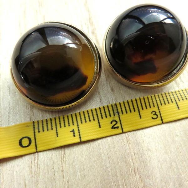 イヤリング 大ぶり べっこう べっ甲 シンプル イヤークリップ 国産