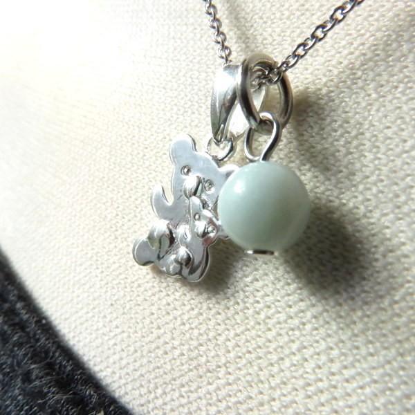 ペンダント コアラ シルバー 925 写真 ネックレス 花 結婚 出産祝い