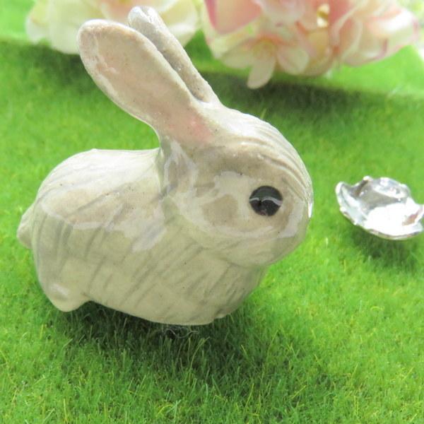 返品送料無料 遺骨入れ 兎 うさぎ ウサギ ミニ骨壷 ペット 分骨 お骨入れ 手元供養 陶器 骨壺 可愛い 日本製 信楽焼 手のひらサイズ グレー ブラウン 正規品 Centrodeladultomayor Com Uy