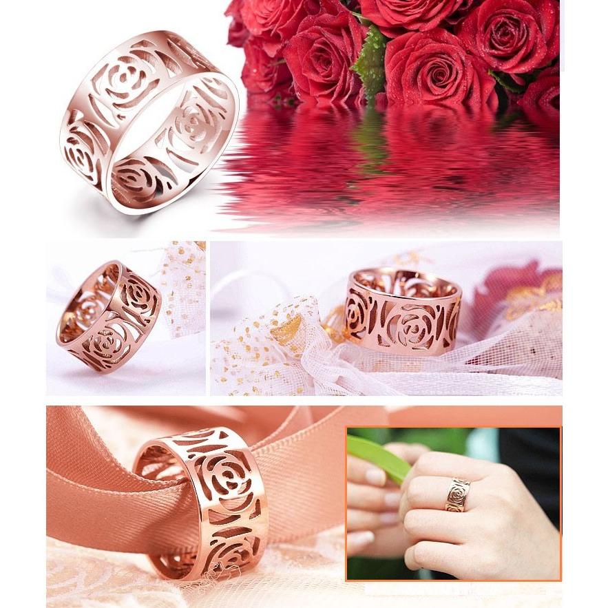 ローズ　バラの指輪　リング　アンティーク ピンクゴールド　イエローゴールド 指輪 リング ピンクゴールド チタン お花 フラワー ローズ バラ 薔薇