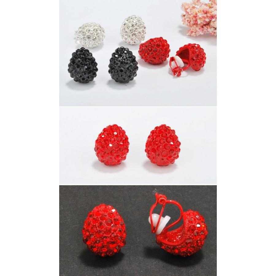 ピアス イヤリング 半円 月 スワロフスキー きらきら ゴージャス 結婚
