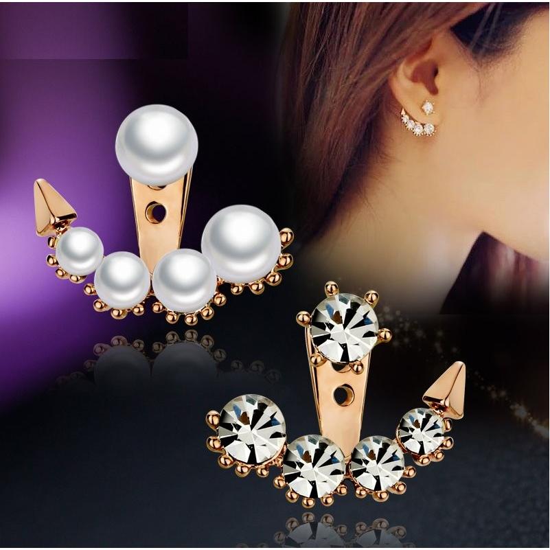 ピアス イヤリング パール キュービックジルコニア 左右非対称 アン