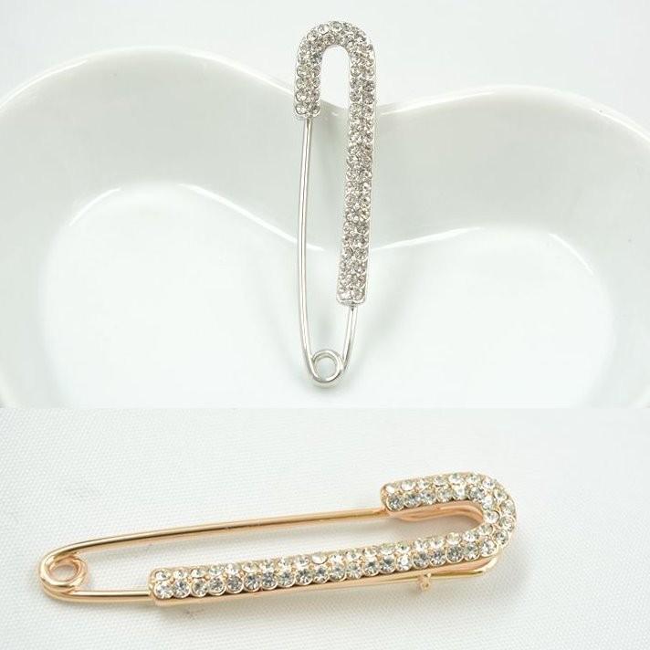 ブローチ ストールピン 安全ピン ジルコニア ラインストーン ゴールド シルバー きらきら 小さい カワイイ プレゼント ギフト キラキラプラネット 通販 Yahoo ショッピング