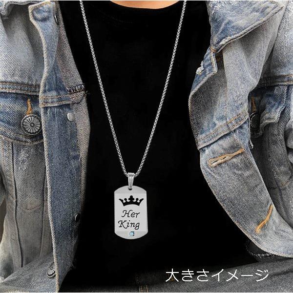 ステンレス ペアネックレス ドッグタグプレート シルバー ブラック